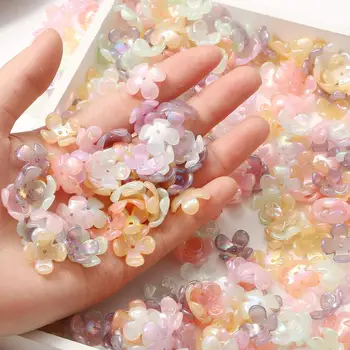 

Fashion four Petal Flower Beads ABS Acrylic Imitation Pearl Beads Bowknot Tie Bead for DIY Sewing Buttons DIY Material Findings