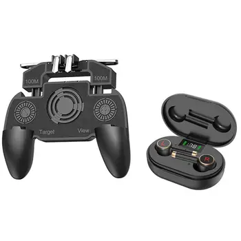 

L2 Pro TWS Earphone Wireless Bluetooth 5.1 Earbuds Noise Reduction Sports Headset with 3 in 1 for PUBG Mobile Gamepad