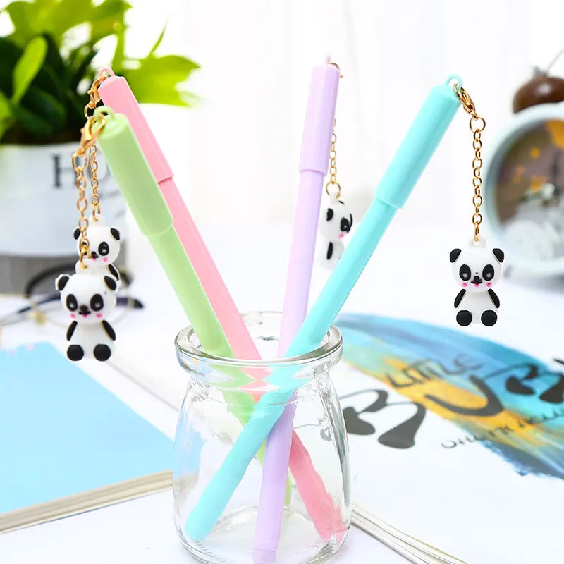 Creative Cute Kawaii Cat Dog Gel Pens School Pink Panther Unicorn Panda Mermaid Corn Fox Stationery Kawai Thing Stationary Store