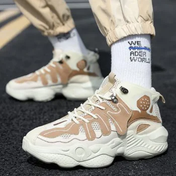 

2020 Summer New Men's Sports Shoes Light Weight Women's Running Shoes Yellow Black And White Sports Shoes