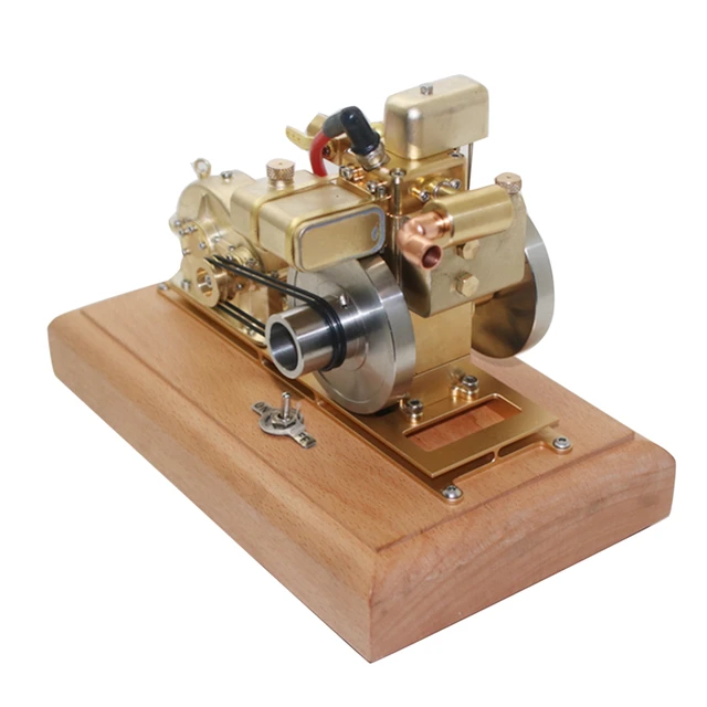 Un moteur miniature à quatre cylindres à plat refroidi par air