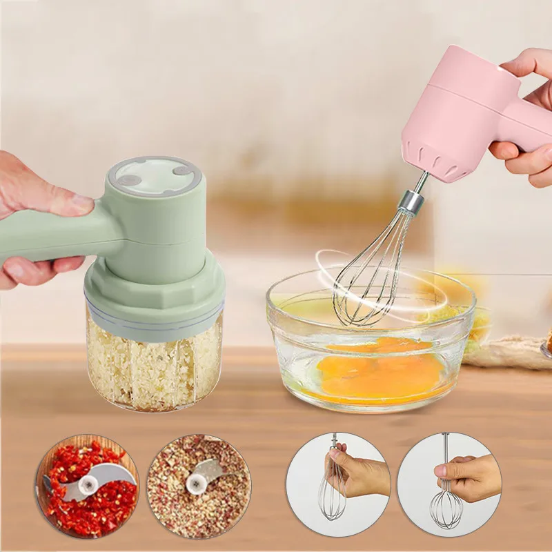 Portable Electric Food Mixer USB Rechargeable Wireless Handheld Mixer