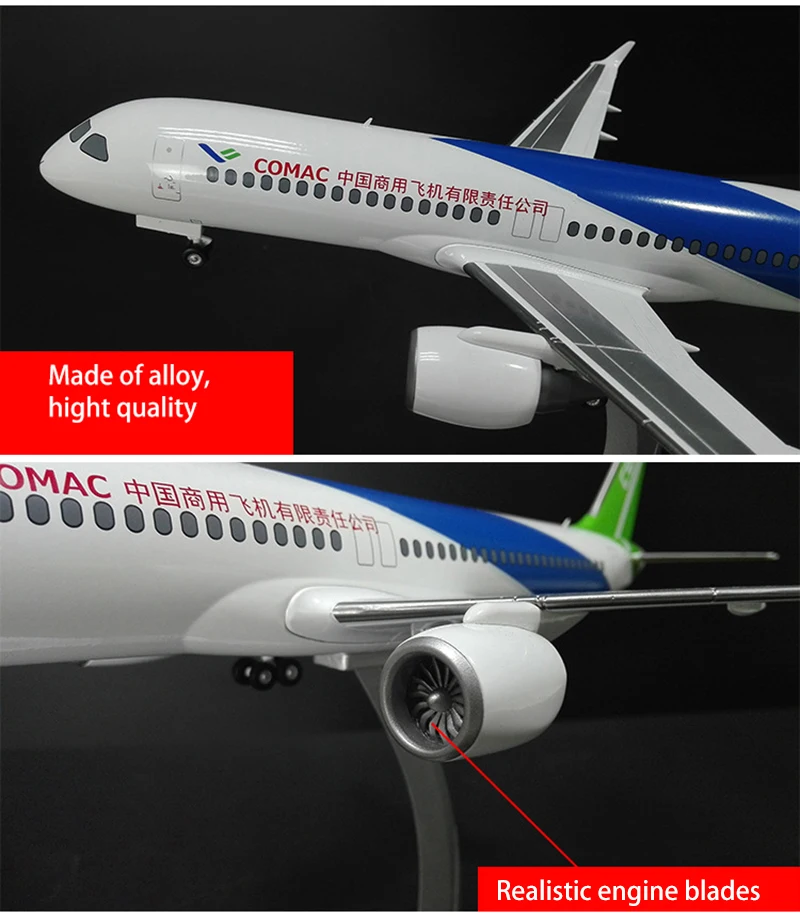 1/120 масштаб сплава самолета C919 COMAC китайские игрушечные модели самолетов детей подарок для коллекции