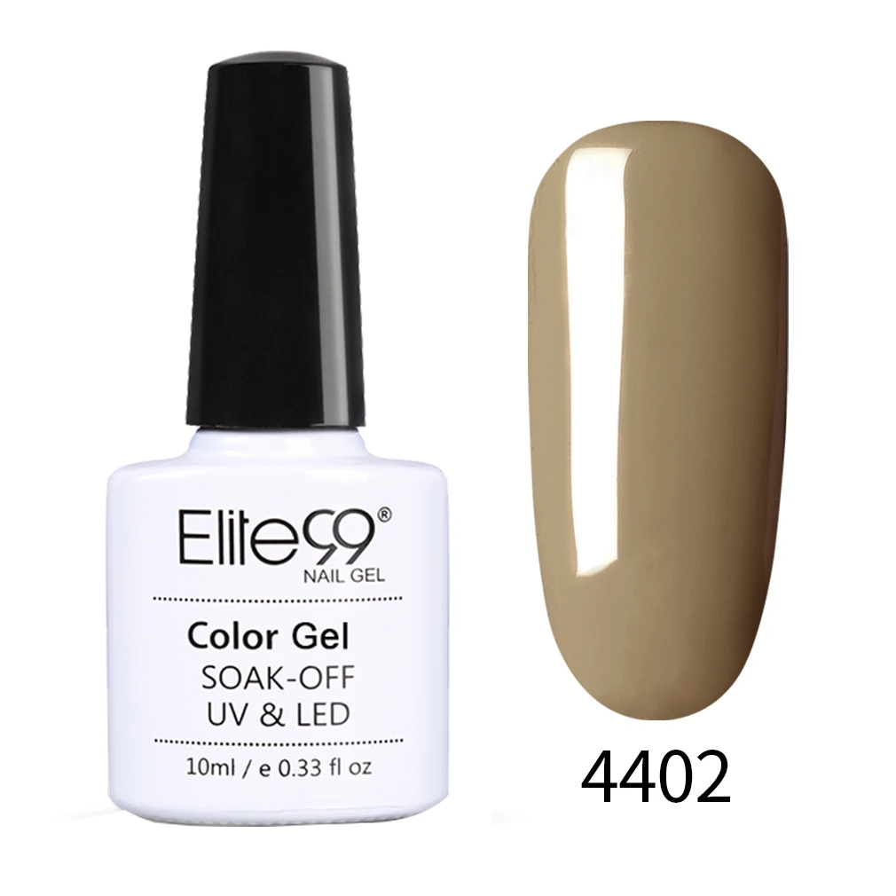 Гель-лак Elite99 10 мл Macchiato Soak Off UV светодиодный лак для ногтей праймер Гель-лак для ногтей однородного цвета для ногтей художественный гель для ногтей лак - Цвет: LTS4402