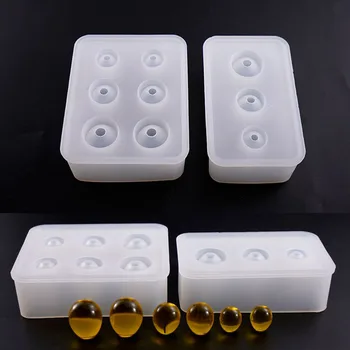 

Popular1PC Egg Universal Ball Shaped Silicone Jewelry Mold UV Resin Epoxy Tools Jewelry Making Tools DIY Pendant Molds