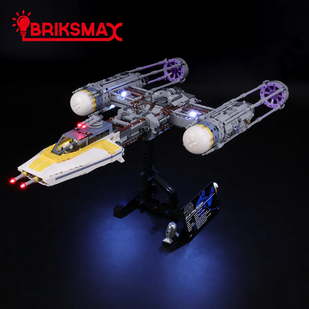 

BriksMax Light Kit For Star war Y-Wing Star fighter Building Blocks Compatible Lighting Set With 75181 (NOT Include Model)