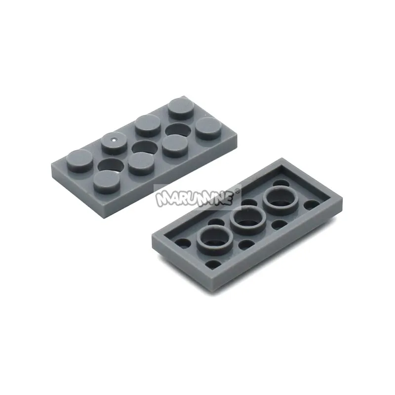 MARUMINE 2x4: Smartable Technic кирпичи пластины с отверстием 100 шт строительные блоки Мпц