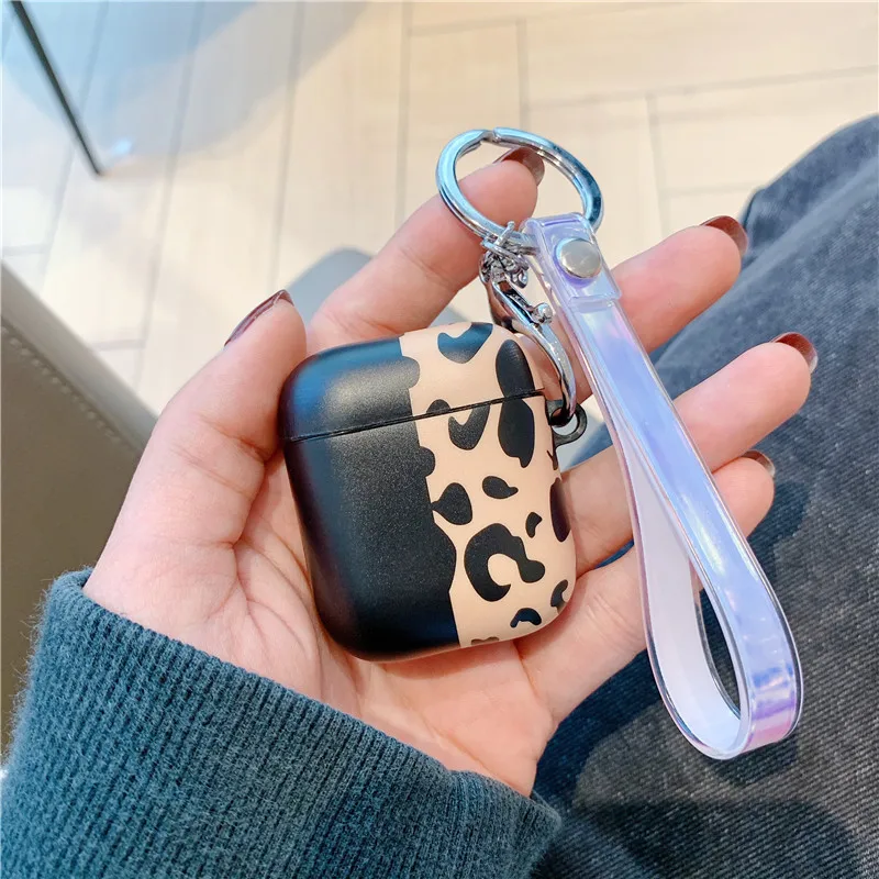 Style 2 Роскошный чехол с леопардовым узором для Airpods, милые Bluetooth наушники для Airpod 2, чехол, сумка для зарядки наушников, чехол для air pods - Цвет: Style 2