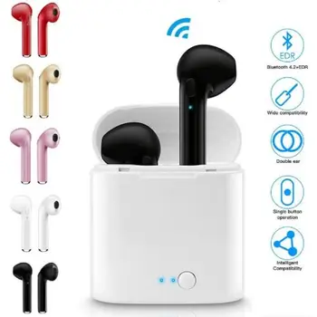 

i7S TWS Wireless Earpiece Bluetooth 5.0 Earphones sport Earbuds Headset With Mic For smart Phone Samsung Huawei LG Xiaomi