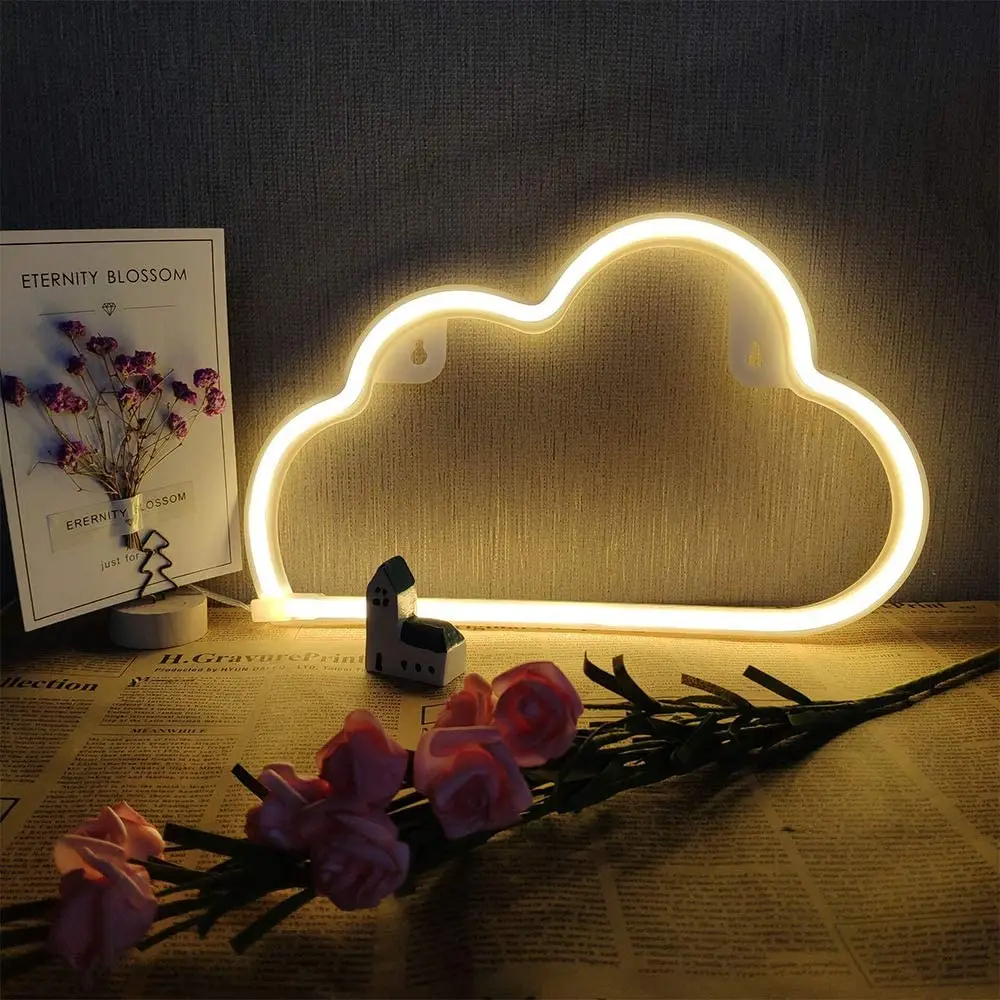 Неоновый светильник с питанием от аккумулятора/USB ночник декоративный s
