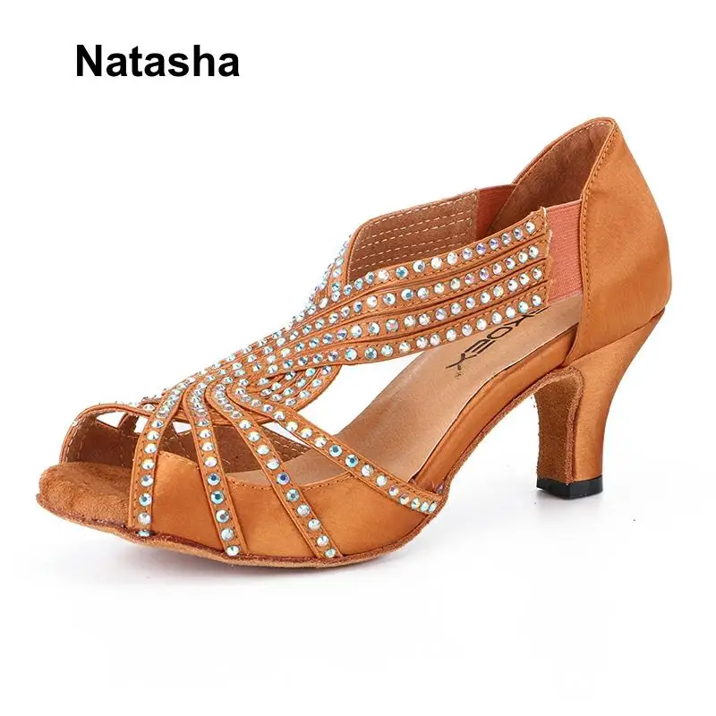Na-tasha high-heeled shoes practice show Latin with diamonds | Спорт и развлечения