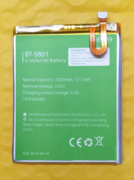 Резервный аккумулятор LEAGOO S9 BT-5801 3300 мАч для смартфона LEAGOO S9+ номер отслеживания