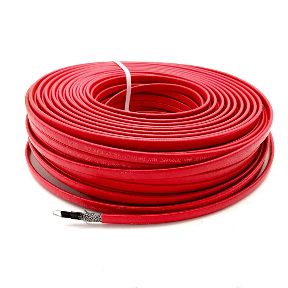 5/50/100m 220V 14mm Selbst Regulierung Heizung Kabel Schnee Schmelzen Rohr Anti-Einfrieren schutz DXW-P-H-14 Dach Enteisung Warme Draht – Detail 4