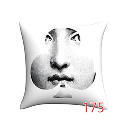 Ретро rosenthal Piero fornasetti в европейском стиле декоративная подушка, подушка с сердцевина из хлопчатобумажной пряжи подушка для офисного кресла Винтаж декоративная подушка для дома - Цвет: 19