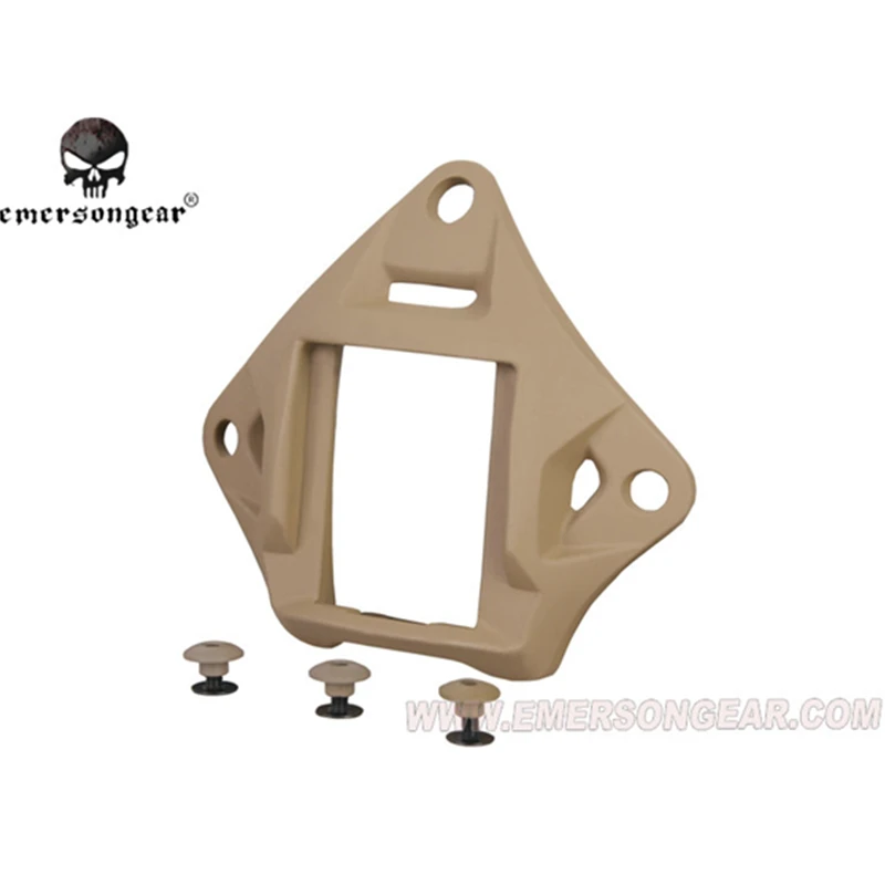 Emersongear Тактический шлем NVG Алюминий Крепление подходит быстро ACH MICH PASGT шлем Чехол VAS Крепление на шлем адаптер 3 отверстия - Цвет: DE