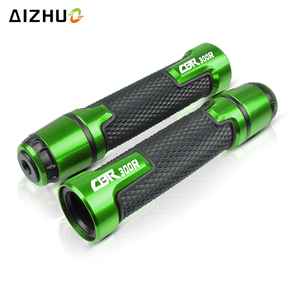 Motorcycle Handle Grips Racing Grips Handlebar Handles Grips Ends For Honda CBR300R CBR300 R CBR 300 R 300R - Цвет: green