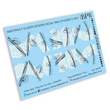 

Slider design foam graphics, BPW. style, Water stickers on nails, sd5-1831