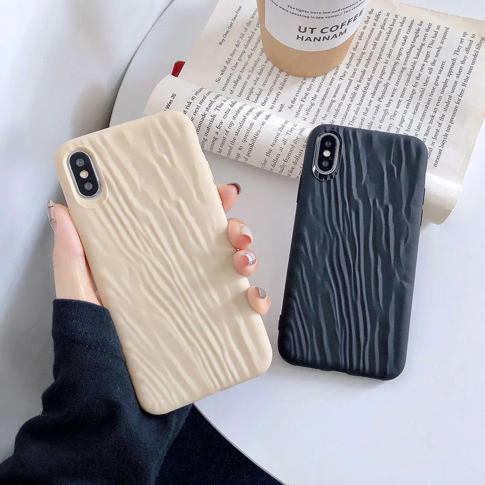 

KISSCASE Silicone case for iPhone 8 case X XS MAX 6 6 S 7 Silica gel case For iPhone XS XR 7 8 Plus 6 S 6s Plus Coque Wave Style