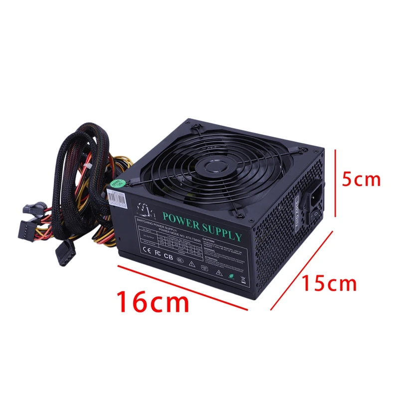 200-260V Макс 650W Питание Psu Pfc 14 см бесшумный вентилятор 24Pin 12V компьютер Sata консоль для ПК-игр с поддержкой Windows Питание для подходит для Intel, подходит для AMD Кот
