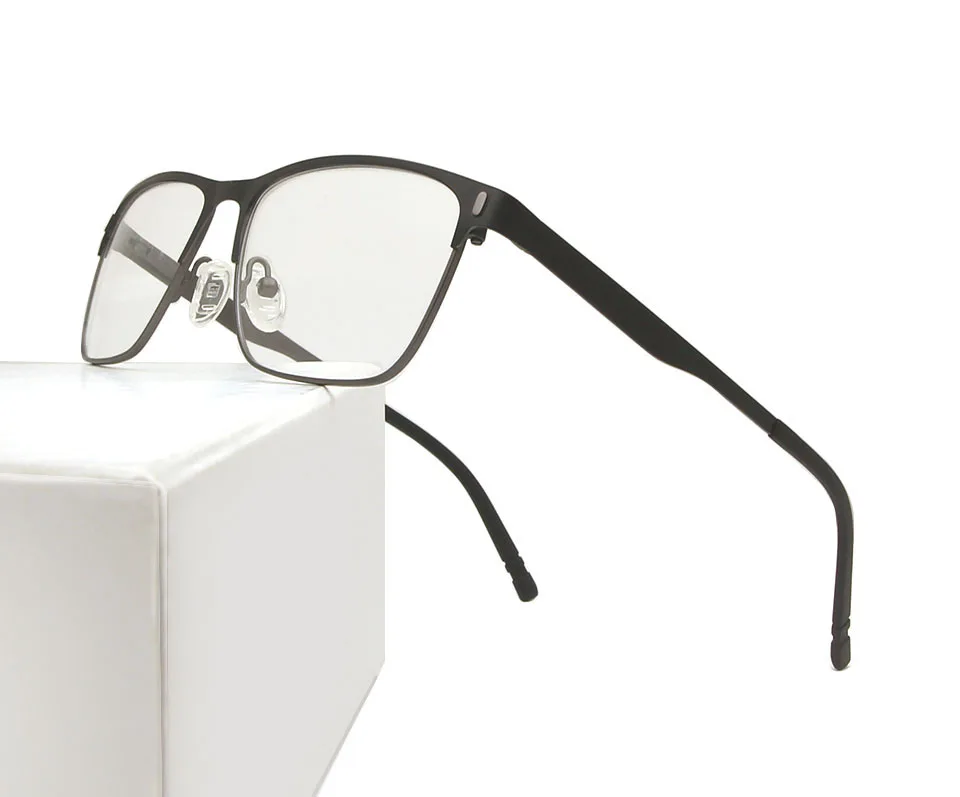Сверхлегкие мужские оправы для очков мужские металлические оптические очки из сплава женские квадратные Рецептурные очки для близоруких очков