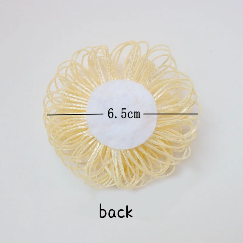 50 pcs/lot, 6-6.5 cm Hot Sale Pearl handmade flower shreds nest flower DIY hair fashion accessories clothing 24 colors