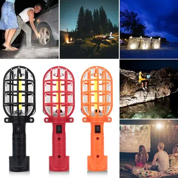 

COB LED Flashlight Torch Outdoor Hiking Super Bright Warning Lamp Travel Night Light Auto Repair Light Portable ABS Plastic