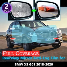 Полное покрытие, противотуманная пленка для BMW X3 G01, Автомобильное зеркало заднего вида, непромокаемая противотуманная защитная пленка, аксессуары