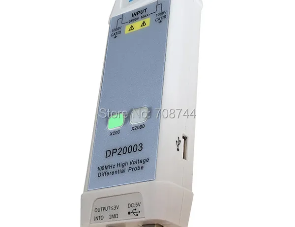 Micsig осциллограф 5600 в 100 МГц Высокая дифференциал напряжения зонд DP20003 комплект 3.5ns время подъема 200X/2000X скорость затухания