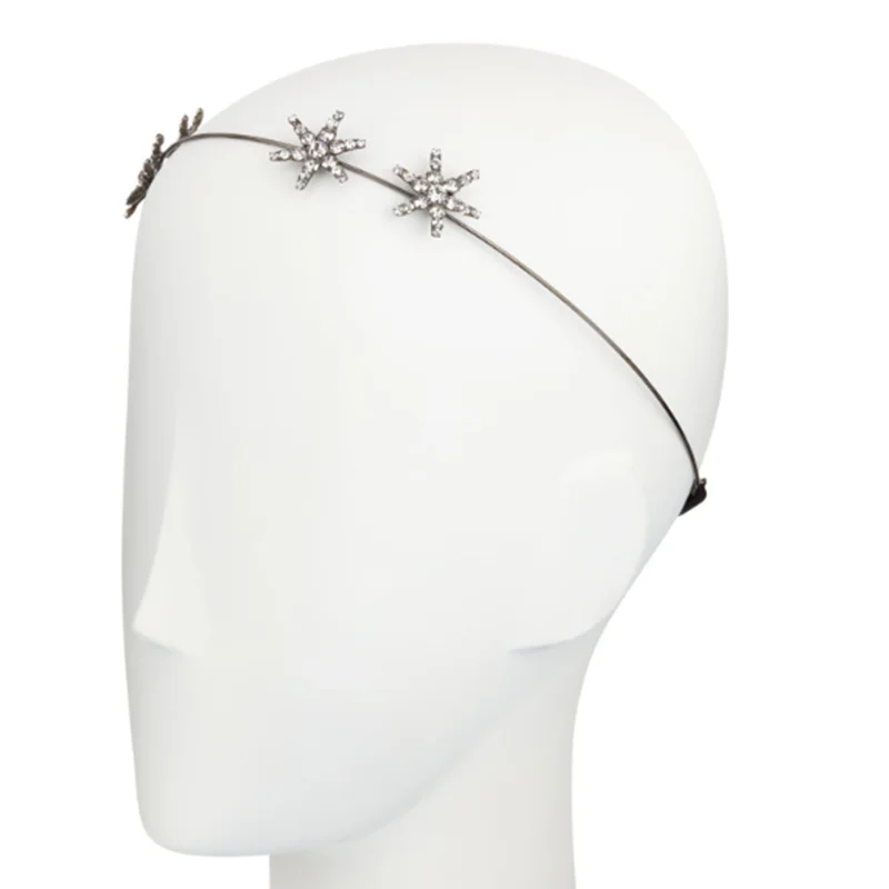 Shiny Rhinestone Tiaras and Crowns for Women Wedding Hair Jewelry Star Bridal Crystal Tiara Crowns Princess Queen Headband Gift