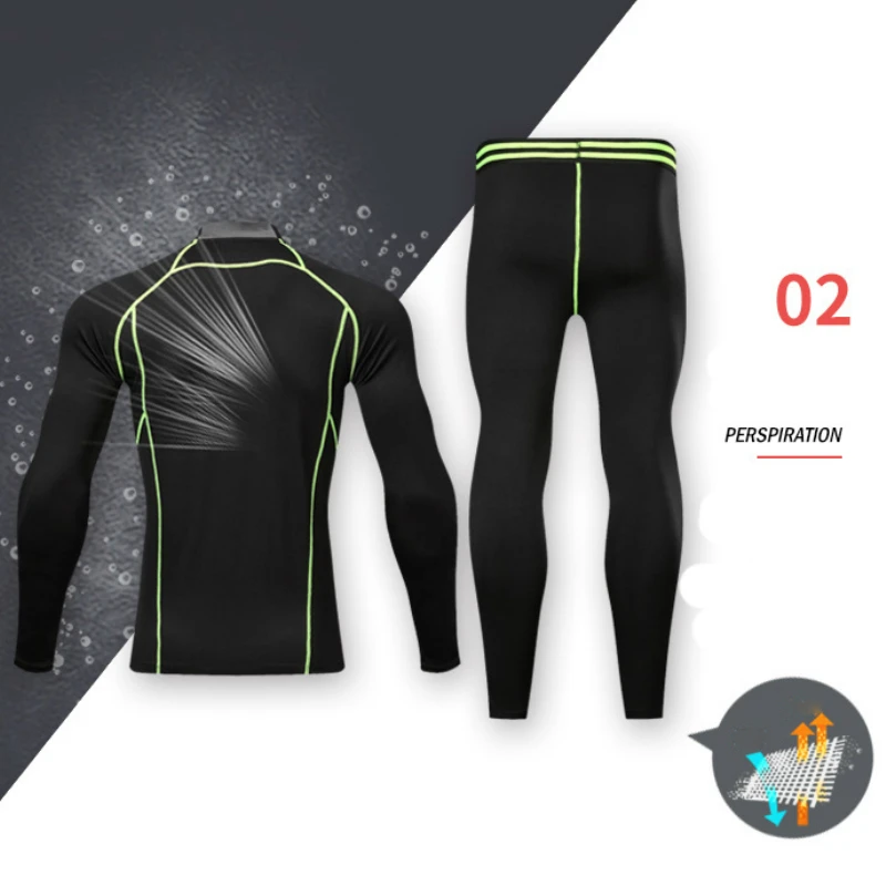 Зимние уличные мужские тренировочные комплекты для занятий фитнесом дышащие