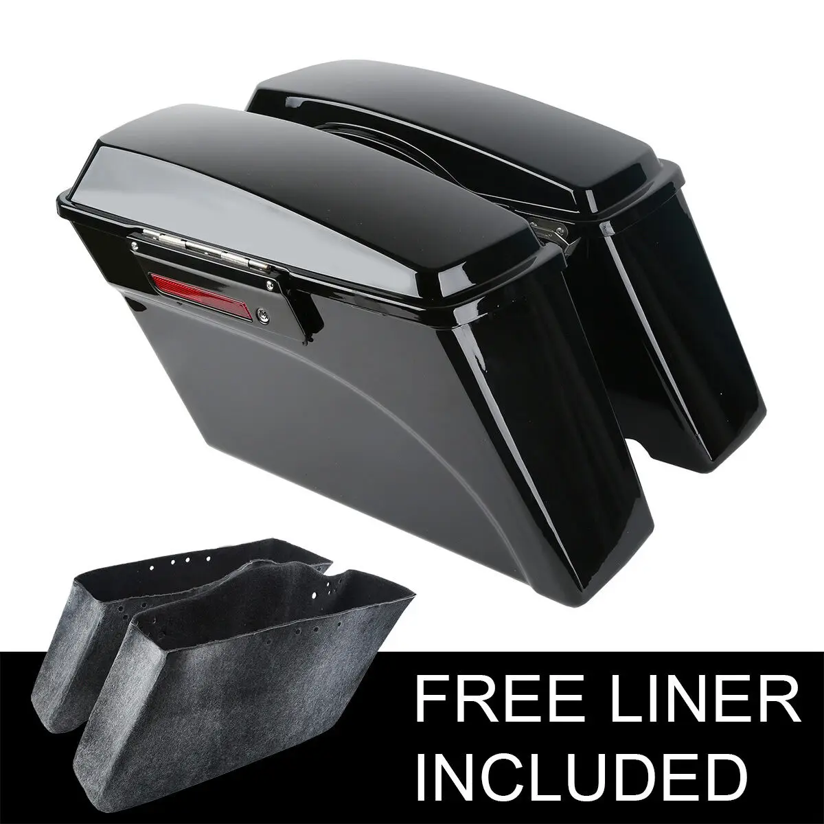 Motorcycle Hard Saddlebag for Harley Touring Road King Road Glide FLHR FLTR 1994-2013