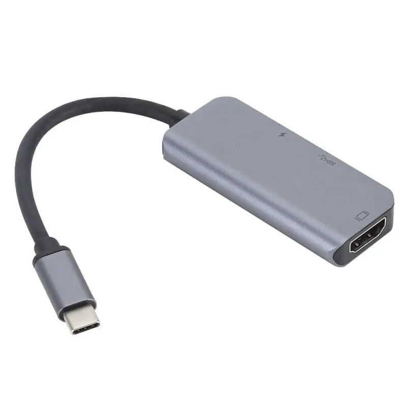 3 в 1 USB-C-type-C-HDMI концентратор практичная DP док-станция USB 3,1 HDMI RJ45 адаптер портативный USB3.1-type-C концентратор