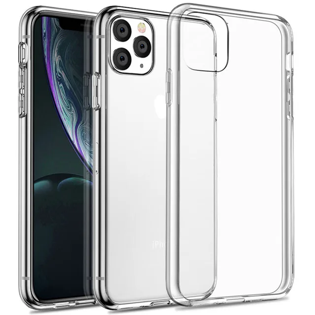 Жидкий силиконовый чехол для iPhone 11 Pro Max TPU+ PC темно-зеленый жидкий силиконовый чехол для iPhone 11 Pro - Цвет: Transparent Case