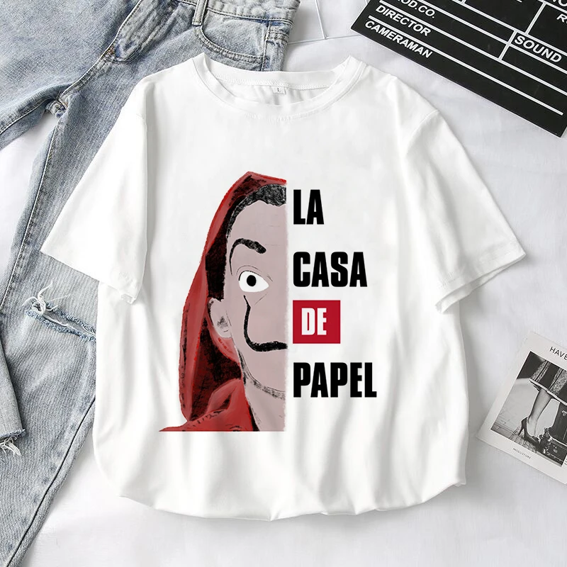 Женская футболка с графическим принтом La Casa De Papel повседневная эстетичная