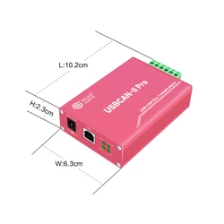 USBCAN II Pro – adaptateur d'analyseur à double canal, bus Can, récepteur de données, émetteur avec deux canaux, logiciel compatible avec les outils ECAN 