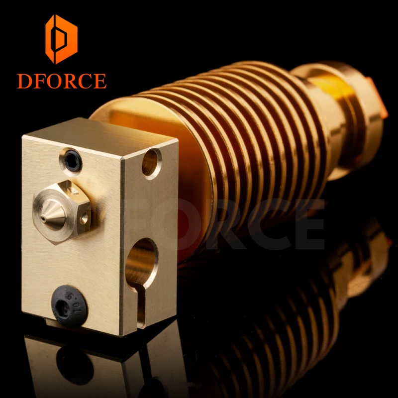 Hq Gold Heatsink V6 Copper Heater Block Hotend J Head Heater Block Heat Break Nozzle For d Hotend For Titan Extruder 3d Printer Parts Accessories Aliexpress