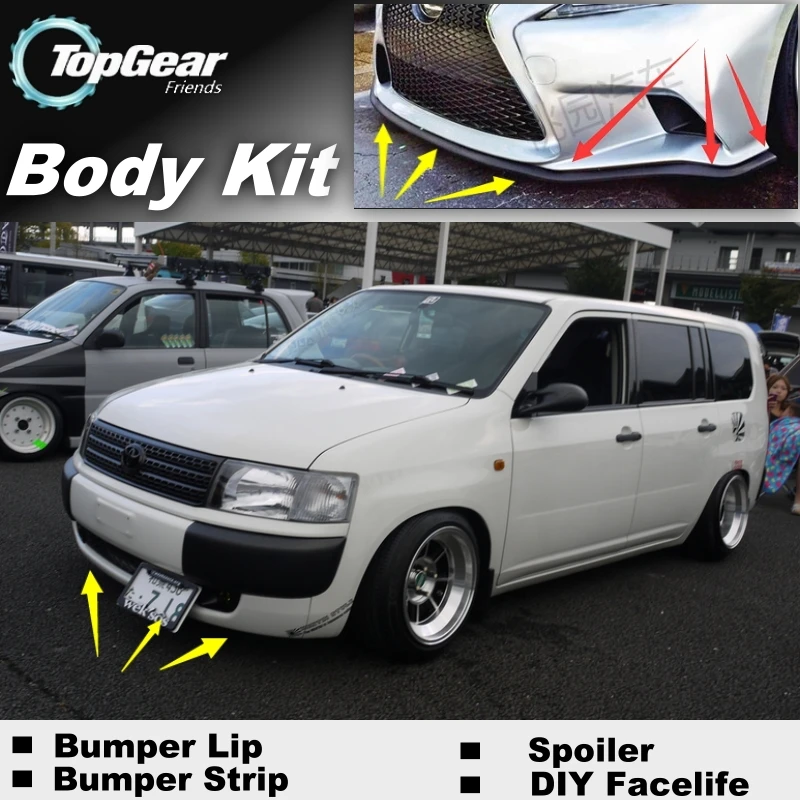 フロントバンパーデフレクター トヨタプロボックスプロボックス02 16用 Tgファン用 チューニング トップギア スカート Front Spoiler Front Deflectorbumper Deflector Aliexpress