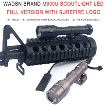 M600U светодиодный тактический вспышки светильник светодиодный CREE светодиодный XP-G R5 с креплением для пистолета светильник полная версия Охота Водонепроницаемый M600 EX356-BK