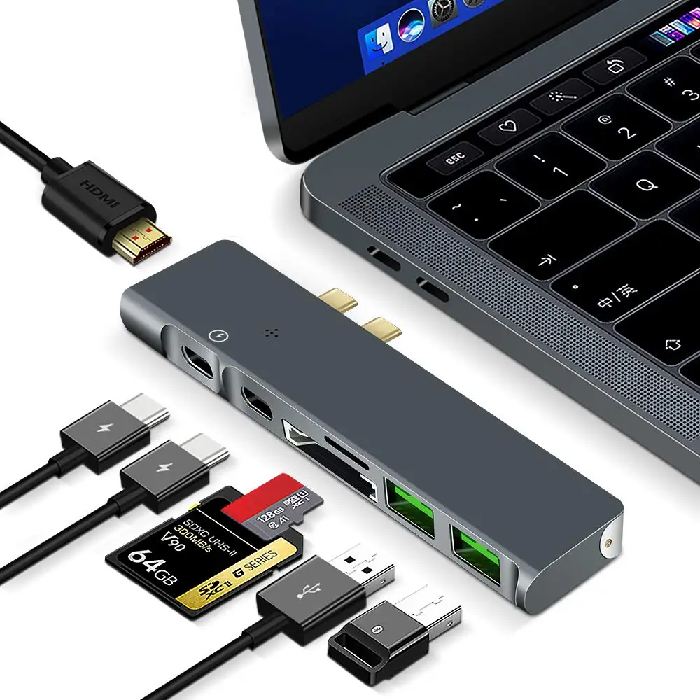 

USB HUB C HUB to Multi USB 3.0 HDMI Adapter Dock for MacBook Pro Accessories USB-C Type C 3.1 Splitter 3 Port USB C HUB