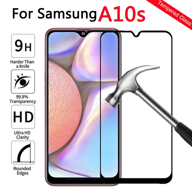 

Full cover Tempered Glass For Samsung Galaxy A10S sm-A107F Screen Protector For Samsung A10s a 10s a107f Protective safety Film