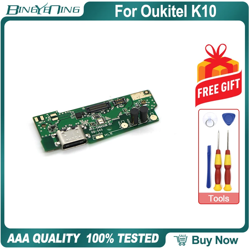 Для Oukitel K10 плата с зарядным портом USB плата громкий динамик вибратор микрофон Ремонт Запасные части аксессуары