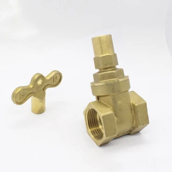 

Equal female thread valve brass gate valve water meter valve internal thread valve lock gate valve 1/2 3/4 1