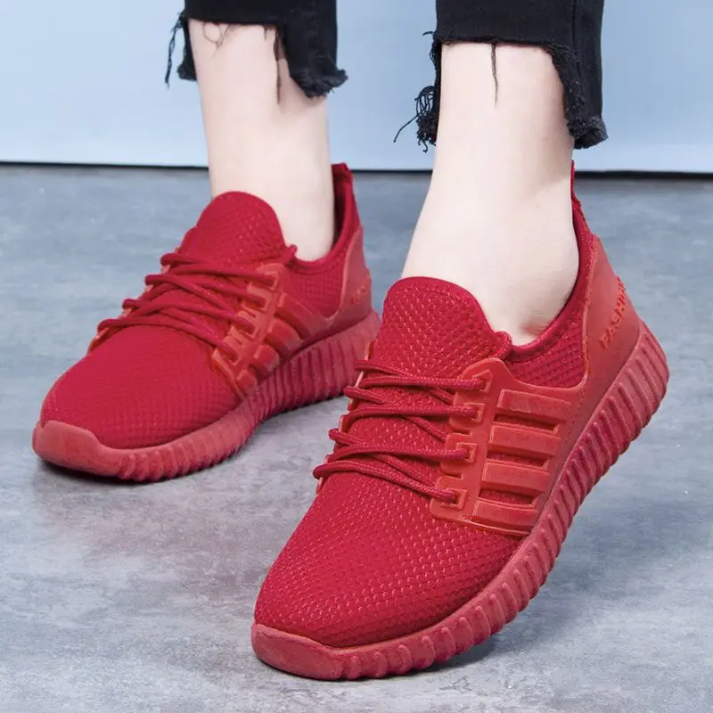 Sapato feminino Для женщин обувь для прогулок zapatillas hombre Deportiva; сезон весна-осень светильник мягкая женская спортивная сумка для занятий спортом, спортивная обувь размера плюс; большие размеры 35-41