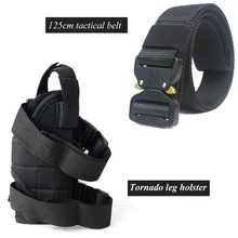 Funda táctica pierna Tornado mano derecha gota pierna Hoslter caza Airsoft Universal Gun Carry Case accesorios Glock