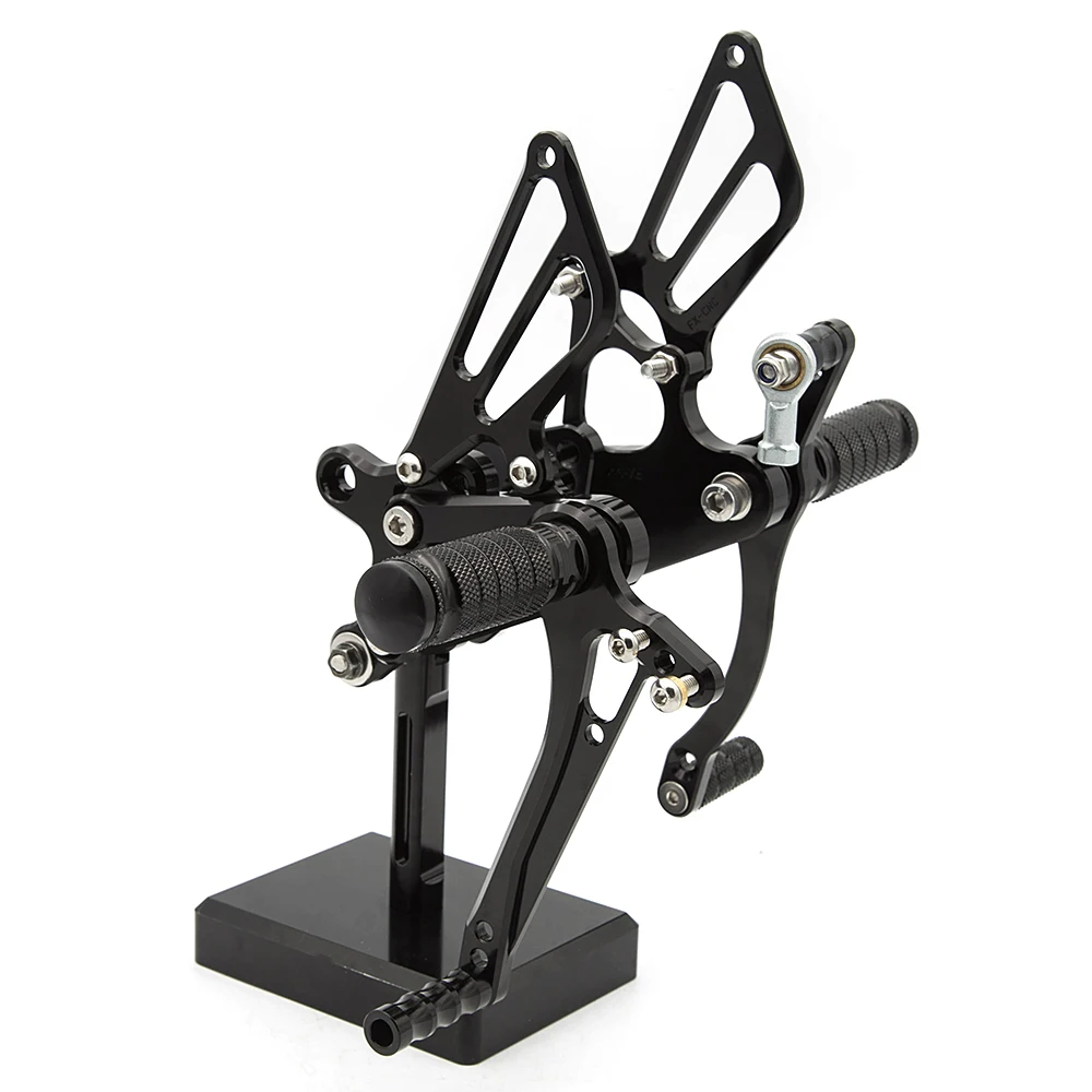 Черный ЧПУ мотоцикл подножка Rearset задняя Подножка для ног набор Подножка для Honda CBR 954 RR CBR 929RR CBR954RR CBR929RR 2000-2003