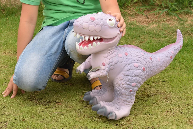 Стиль высшего мультфильма T-Rex Имитация Динозавра модели игрушки Детская развивающая Игрушечная модель детский подарок