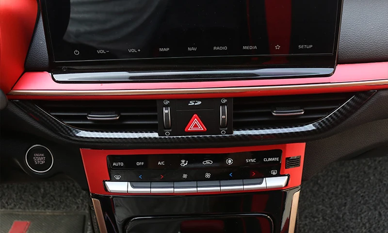 Для Kia K3 Forte Cerato углеродный стиль различные положения A/C вентиляционные рамы наклейки крышка отделка автомобиля Стайлинг