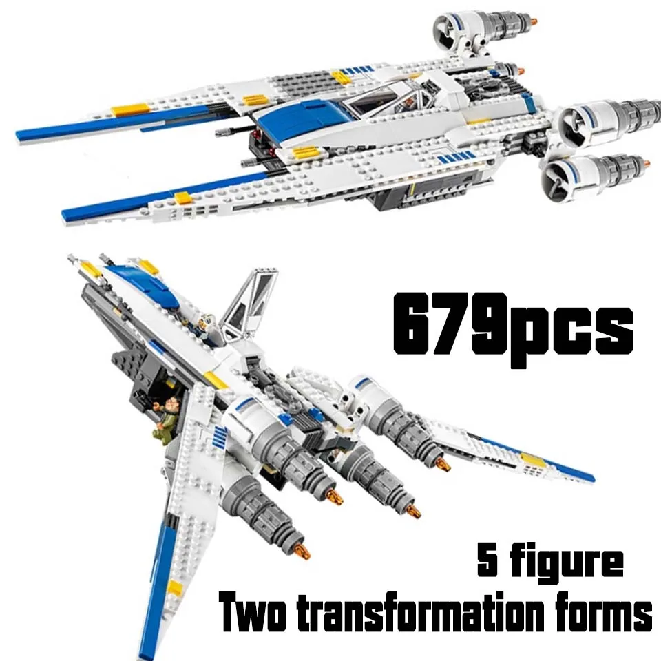

05054 Star Wars The Rebel U Wing Fighter Jets Model 679pcs Building Blocks Bricks Compatible legoinglys Toys Kids Gifts