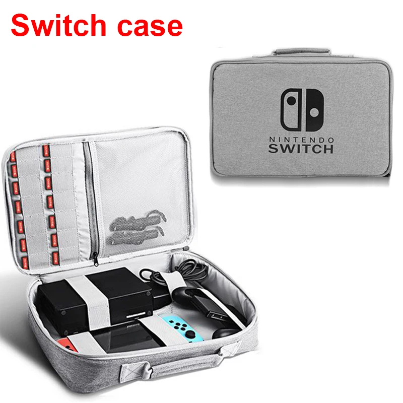 S/M/L Серые сумки для хранения для nintendo Switch консольные аксессуары дорожная сумка для NS защитный чехол-водонепроницаемый