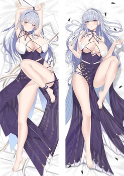 

2020 September Update Pillow Cover Case Azur Lane Sexy Girls Pillowcase Peach Skin 2 Way Throw Pillow case